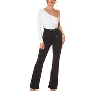 Koucla One Shoulder Business Long Jumpsuit mit Gürtel One Size (Einheitsgröße)