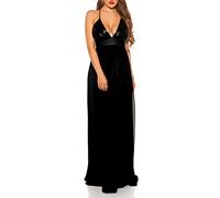 Koucla Red Carpet Look! Sexy Kleid mit Pailletten, Farbe:Schwarz, Größe:L