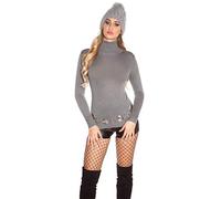 Koucla Rollkragen Basic Pullover Feinstrick Langarm S