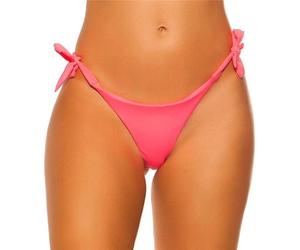 Koucla Sexy Brazilian Tanga Bikini Hose zum Binden Neon Coral 40 (L)