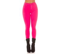 Koucla Uni High Waist Stretch Hose Skinny Fit Damen Push up Jeans Casual 38