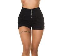 Koucla Uni Skinny High Waist Jeans Hotpants mit Shaping Effekt 36