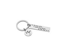 KOUJING Schlüsselanhänger für Fahrsicherheit, Geschenk für Freund, Drive Safe I Need You Here with Me Schlüsselanhänger, Freund, Freundin, Ehefrau Geschenk
