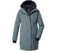 killtec Mädchen Funktionsparka/Parka mit Kapuze in 2 in 1 Optik KOW 236 GRLS PRK, rauchblau, 176, 43593-000