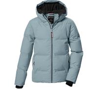 Steppjacke KILLTEC "KOW 357 GRLS QLTD JCKT", Kinder, Gr. 176, graublau, Oberstoff: 100% Polyester, Futter: 100% Polyester, Füllung: 100% Polyester, Jacken, Wasserabweisende Mädchenjacke mit Kapuze, at