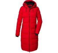 killtec Damen Steppmantel/Funktionsmantel in Daunenoptik mit Kapuze KOW 56 WMN QLTD CT, dunkelrot, 44, 41810-000