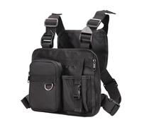 kowaku Brusttasche für Outdoor-Sport, tragbarer, Verstellbarer Schultergurt, glatter Reißverschluss, Weste-Tasche vorne für Lauftraining