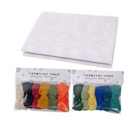 kowaku Kreuzstichtuch, Kreuzstichstoff, 53 x 50 cm, Arts Reserve Aida-Tuch, weiß, 14 ct, Stabiler, massiver DIY-Aida-Stoff mit Faden, B-Satz