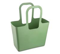 Koziol TASCHE XL leaf green, geräumige Einkaufstasche aus recyclebarem Thermoplast, leicht zu reinigen, passt hinter jeden Autositz, Made in Germany, 1 Stück