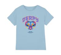 Kpop Demon Hunters - Derpy Collegic Kids T Shirt, Light Blue, 12-13