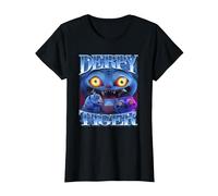 KPop Demon Hunters Derpy Tiger Bootleg T-Shirt, Damen, Schwarz, 3XL