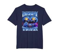 KPop Demon Hunters Derpy Tiger Bootleg T-Shirt, Herren Große Größen, Marineblau, 3X Tall