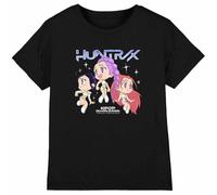 Kpop Demon Hunters - Huntrix Chibi Group Kids T Shirt, Black, 9-11