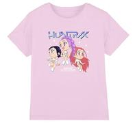 Kpop Demon Hunters - Huntrix Chibi Group Kids T Shirt, Light Pink, 12-13