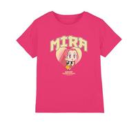 Kpop Demon Hunters - Huntrix Mira Collegic Kids T Shirt, Fuchsia, 12-13