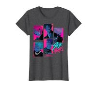 KPop Demon Hunters Saja Boys Demons Offiziell lizenziert T-Shirt, Damen, Anthrazit Meliert, 3XL