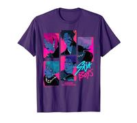 KPop Demon Hunters Saja Boys Demons Offiziell lizenziert T-Shirt, Herren, Violett, 3XL