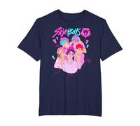 KPop Demon Hunters Saja Boys Group Signatures T-Shirt, Herren Große Größen, Marineblau, 3X Tall