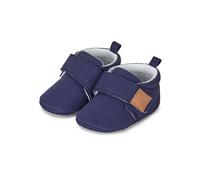 Sterntaler Baby Krabbelschuhe uni - Unisex Babyschuhe aus Canvas mit Jerseyfutter - Knöchelhohe Baby Schuhe mit rutschfester Sternensohle - Krabbelschuhe aus Baumwolle - Größe 18, Farbe marine