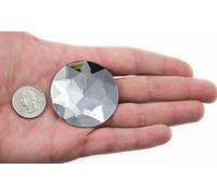 KraftGenius Allstarco Acryl-Strasssteine, rund, 50 mm, extra groß, flache Rückseite, Kunststoff, Kreis-Edelsteine für Kostümherstellung, Cosplay, Juwelen, professionelle Verzierungen - 4 Stück