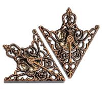 Kragenecken mit Metallpin Western Pfeil goldfarben