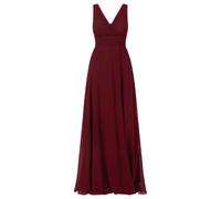 Kraimod Damen Abendkleider Mit V-Ausschnitt Vorne Und Rückenausschnitt Hinten Special Occasion Dress, Bordeaux, 42 EU