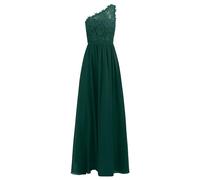 Kraimod Damen Abendkleid Aus Hochwertigem Polyester Material Mit Rückenausschnitt Special Occasion Dress, Dunkelgrün, 42 EU