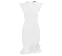 Kraimod Women's Bandagekleid aus hochwertigem Material mit Volants Special Occasion Dress, weiß, 40