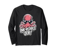 Kraken Octopus Ink Theme for Men and Women Langarmshirt
