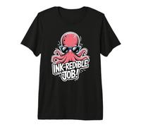 Kraken Octopus Ink Theme for Men and Women Premium T-Shirt