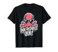 Kraken Octopus Ink Theme for Men and Women T-Shirt