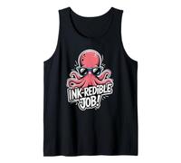 Kraken Octopus Ink Theme for Men and Women Tank Top