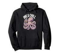 Kraken Octopus Relaxing Cephalopod Theme for Men and Women Pullover Hoodie