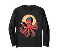 Kraken Octopus Vinyl Record Music Theme for Men and Women Langarmshirt