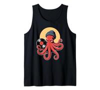 Kraken Octopus Vinyl Record Music Theme for Men and Women Tank Top