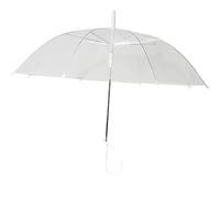 Krause & Sohn Durchsichtiger Regenschirm transparent Festival Konzerte Hochzeit Ø 97cm mit Automatik Schirm Brautschirm Hochzeits-Deko