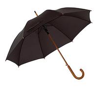 Krause & Sohn Stockschirm schwarz Ø 103 cm 89 cm lang Automatik Hochzeit Beerdigung Schirm Regenschirm