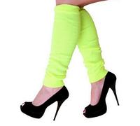 krautwear Damen Beinwärmer Stulpen Legwarmers Overknees gestrickte Strümpfe 80er Jahre 1980er Jahre, 1xgelb, Einheitsgröße