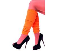 krautwear Damen Beinwärmer Stulpen Legwarmers Overknees gestrickte Strümpfe 80er Jahre 1980er Jahre, 1xorange, Einheitsgröße