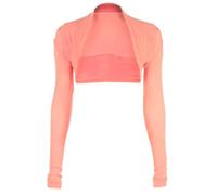krautwear Damen Bolero Langarm Viskose Stola Bolerojacke Hochzeit Festlich Einfarbig schwarz grau rosa Navy