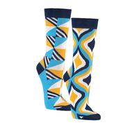 krautwear Herren Damen 2 Paar Bunt Gemusterte Sneaker Socken Strümpfe 30. Geburstag Papa Mama Geschenkideen (Mosaik, 42-47)
