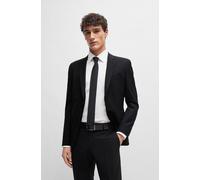 BOSS In Italien gefertigte Krawatte aus reinem Seiden-Jacquard - Style H-TIE 6 CM, 50480284 Schwarz ONESI