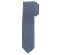 Krawatte OLYMP "Krawatte mit Minimalmuster", Herren, blau (marine), Seide, Krawatten Krawatte (66035858-0)