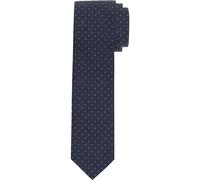 OLYMP Seidenkrawatte mit Allover-Muster in Marine, Größe 1