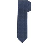 OLYMP Krawatte Herren 1794/00 – Seide, blau gemustert, 6,5 cm
