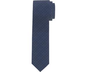 Krawatte OLYMP "Seidenkrawatte", Herren, blau, Seide, Minimalmuster, Krawatten (30251915-0) blau
