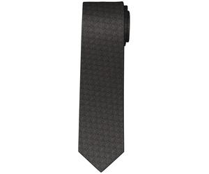 Krawatte OLYMP "Seidenkrawatte", Herren, grau (mittelgrau), Obermaterial: 100% Seide, Krawatten Krawatte, mit dezentem Muster (67403823-0)