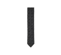 Krawatte SEIDENSTICKER "Slim", Herren, schwarz, Baumwolle, gemustert, Krawatten, Schmal (5cm) Kleinmuster (50008945-0) schwarz