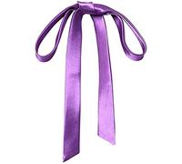 Krawatten für Damen, zum Selbstbinden, lange Fliege für Büro, Dame und Schule, Mädchen, T-Shir oder Uniform-Zubehör, W-B-T1, Helles Violett, Einheitsgröße