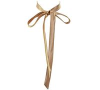 Krawatten für Damen, zum Selbstbinden, lange Fliege für Büro, Dame und Schule, Mädchen, T-Shir oder Uniform-Zubehör, W-B-T1, Champagner, Einheitsgröße